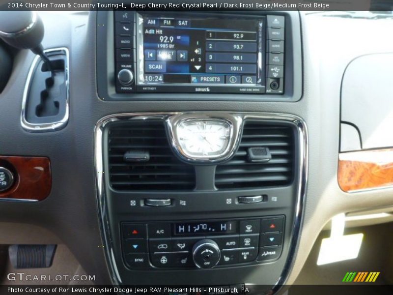 Deep Cherry Red Crystal Pearl / Dark Frost Beige/Medium Frost Beige 2014 Chrysler Town & Country Touring-L