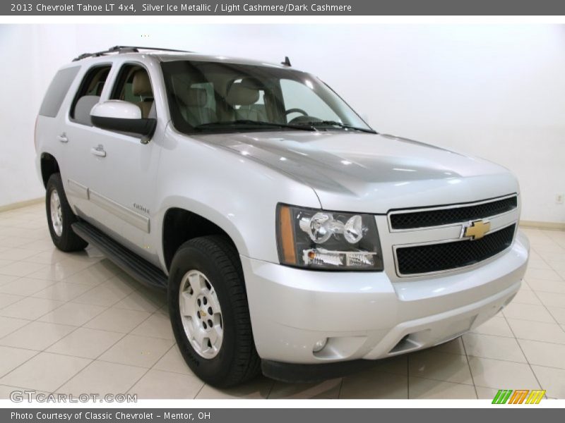 Silver Ice Metallic / Light Cashmere/Dark Cashmere 2013 Chevrolet Tahoe LT 4x4