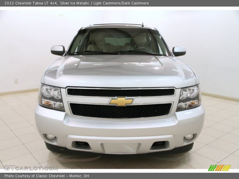 Silver Ice Metallic / Light Cashmere/Dark Cashmere 2013 Chevrolet Tahoe LT 4x4