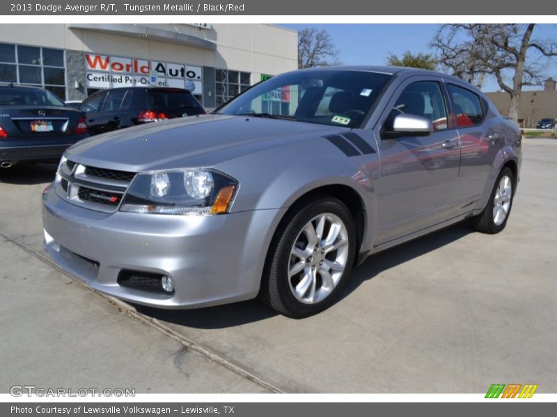 Tungsten Metallic / Black/Red 2013 Dodge Avenger R/T