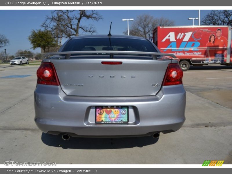 Tungsten Metallic / Black/Red 2013 Dodge Avenger R/T