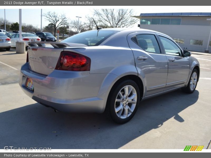 Tungsten Metallic / Black/Red 2013 Dodge Avenger R/T