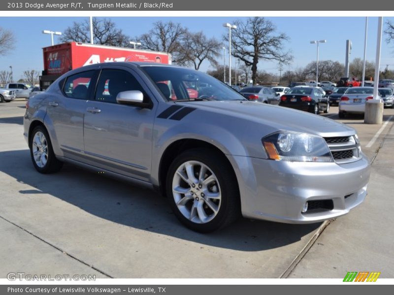 Tungsten Metallic / Black/Red 2013 Dodge Avenger R/T