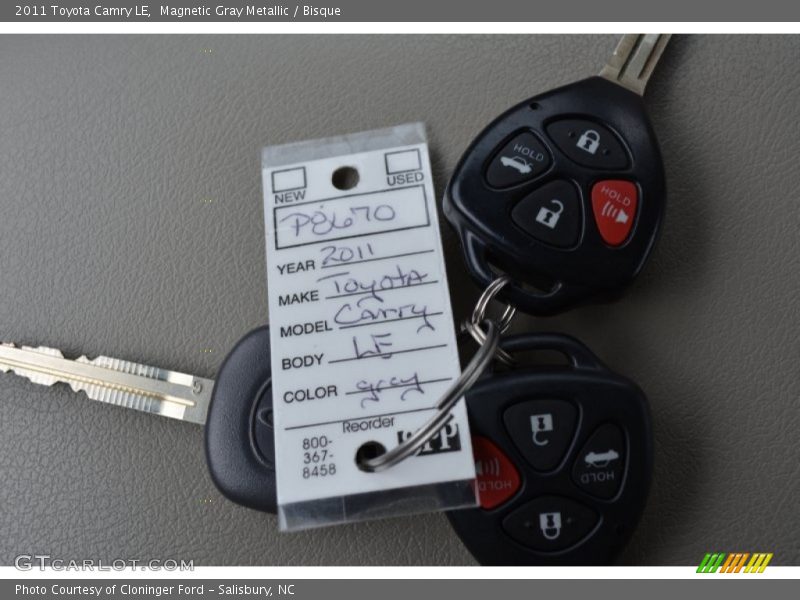 Magnetic Gray Metallic / Bisque 2011 Toyota Camry LE
