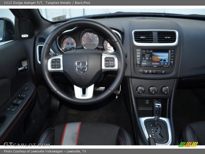Tungsten Metallic / Black/Red 2013 Dodge Avenger R/T