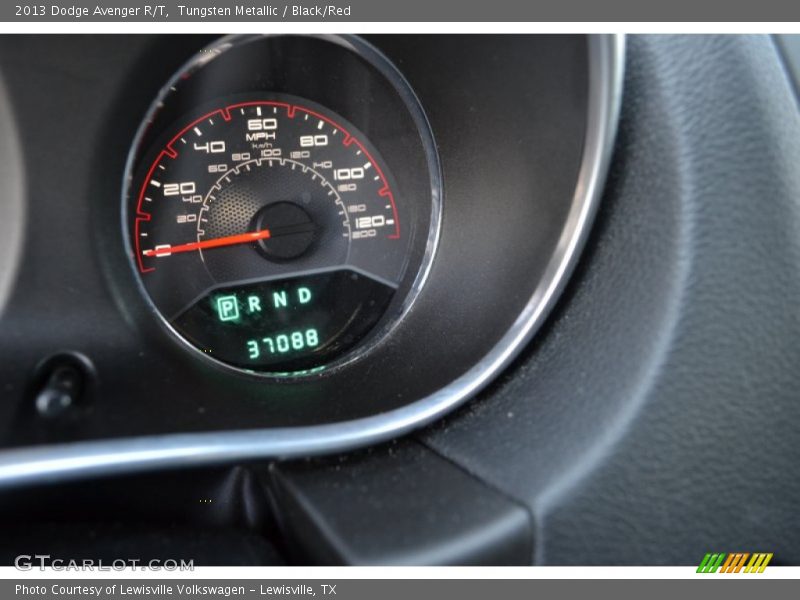 Tungsten Metallic / Black/Red 2013 Dodge Avenger R/T