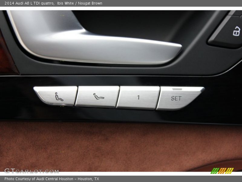 Ibis White / Nougat Brown 2014 Audi A8 L TDI quattro
