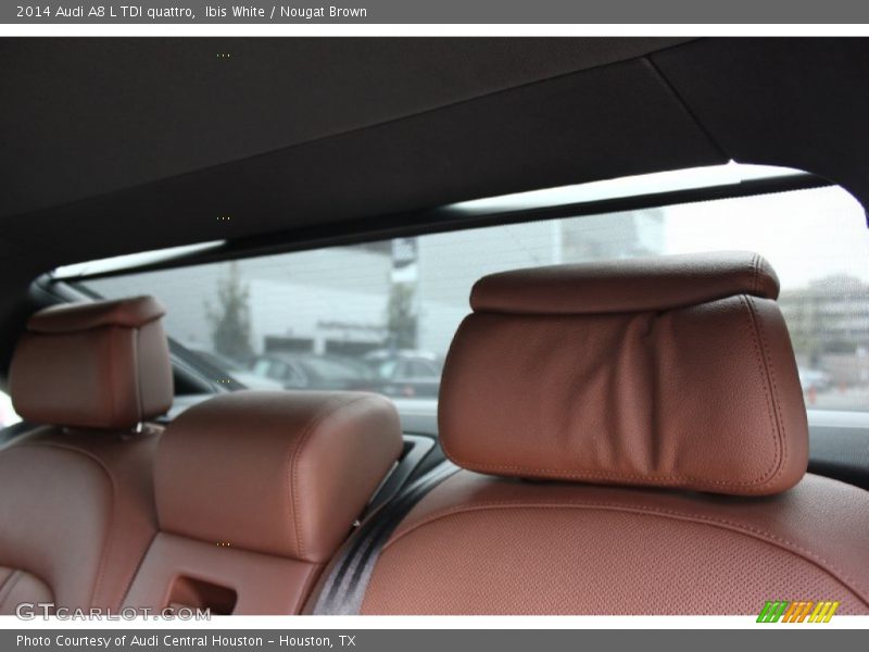 Ibis White / Nougat Brown 2014 Audi A8 L TDI quattro