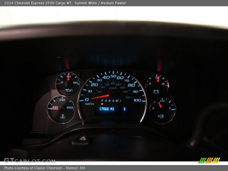 Summit White / Medium Pewter 2014 Chevrolet Express 2500 Cargo WT