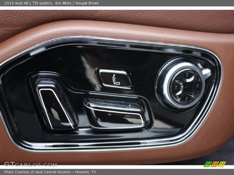 Ibis White / Nougat Brown 2014 Audi A8 L TDI quattro