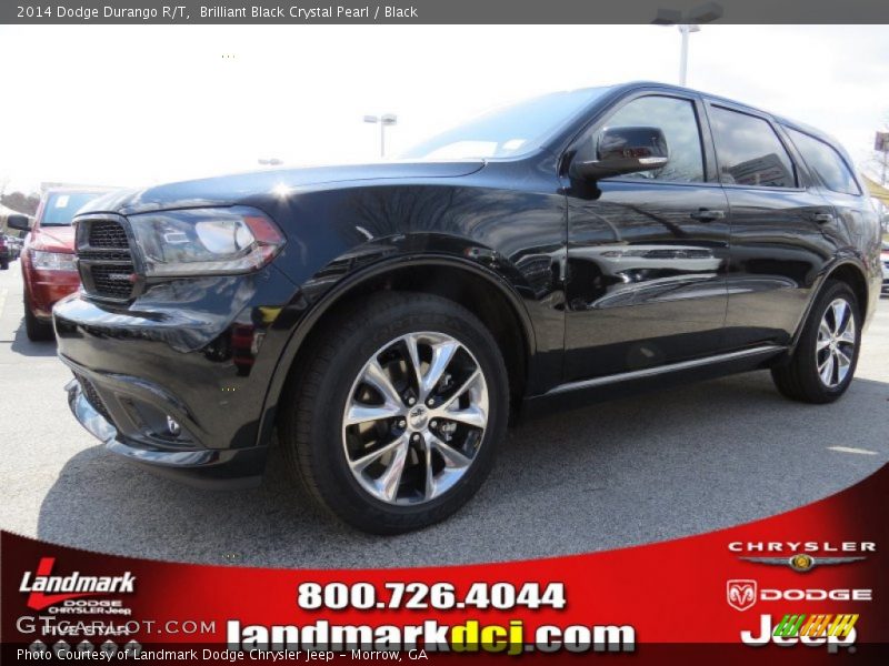 Brilliant Black Crystal Pearl / Black 2014 Dodge Durango R/T
