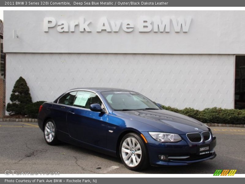 Deep Sea Blue Metallic / Oyster/Black Dakota Leather 2011 BMW 3 Series 328i Convertible