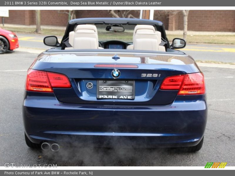 Deep Sea Blue Metallic / Oyster/Black Dakota Leather 2011 BMW 3 Series 328i Convertible