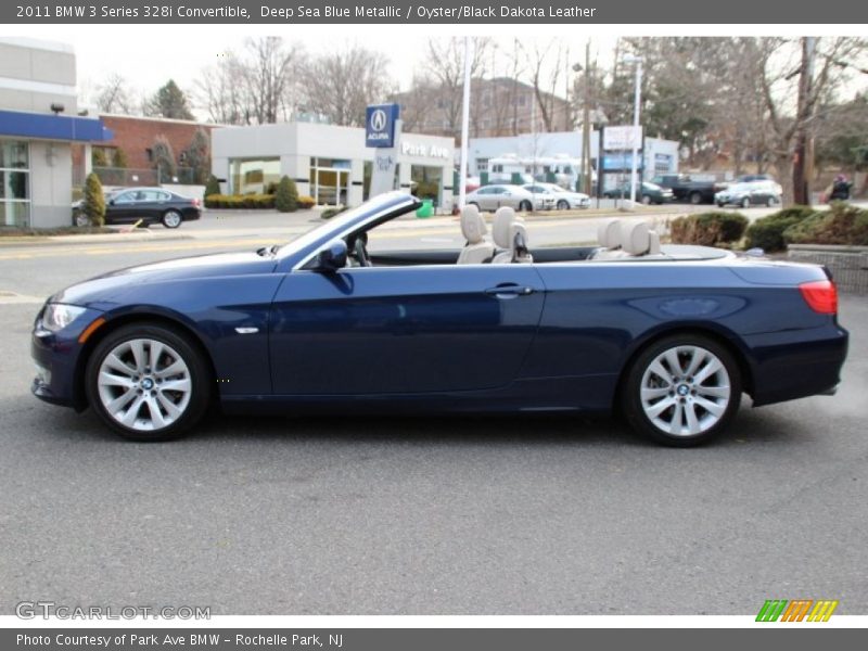 Deep Sea Blue Metallic / Oyster/Black Dakota Leather 2011 BMW 3 Series 328i Convertible
