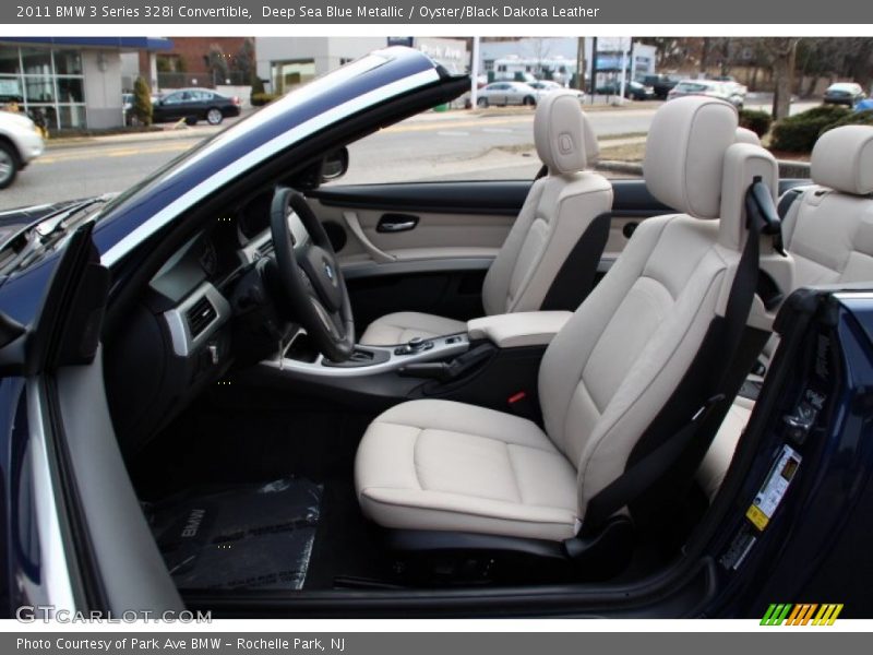 Deep Sea Blue Metallic / Oyster/Black Dakota Leather 2011 BMW 3 Series 328i Convertible