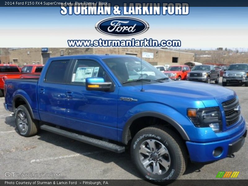 Blue Flame / Black 2014 Ford F150 FX4 SuperCrew 4x4