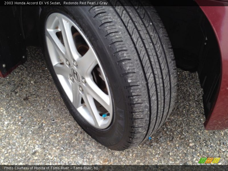 Redondo Red Pearl / Gray 2003 Honda Accord EX V6 Sedan