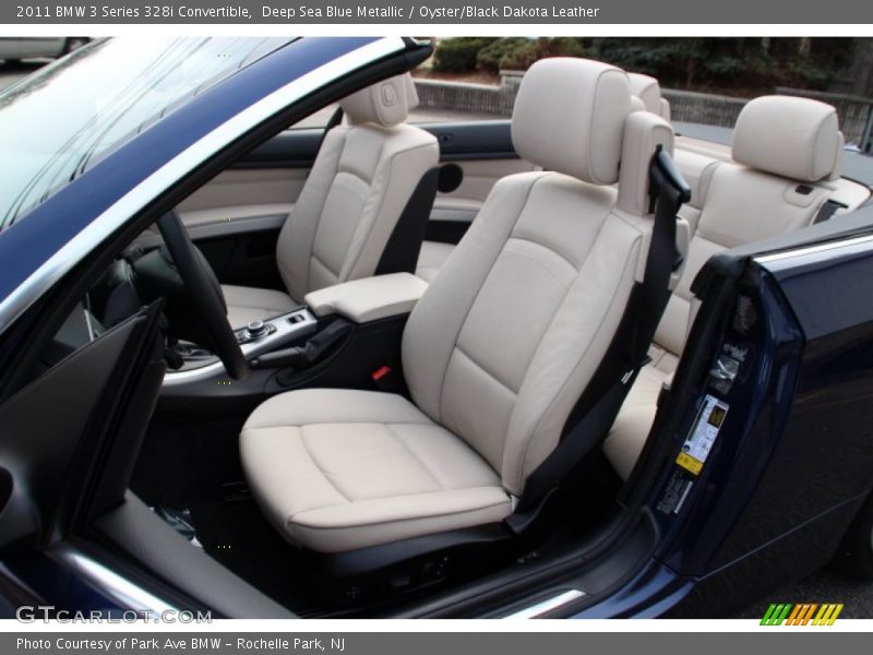 Deep Sea Blue Metallic / Oyster/Black Dakota Leather 2011 BMW 3 Series 328i Convertible