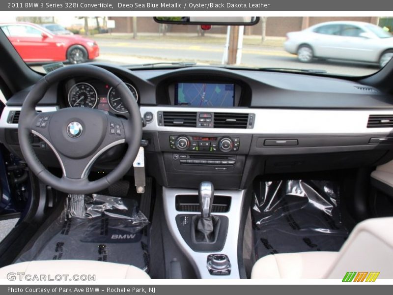 Deep Sea Blue Metallic / Oyster/Black Dakota Leather 2011 BMW 3 Series 328i Convertible