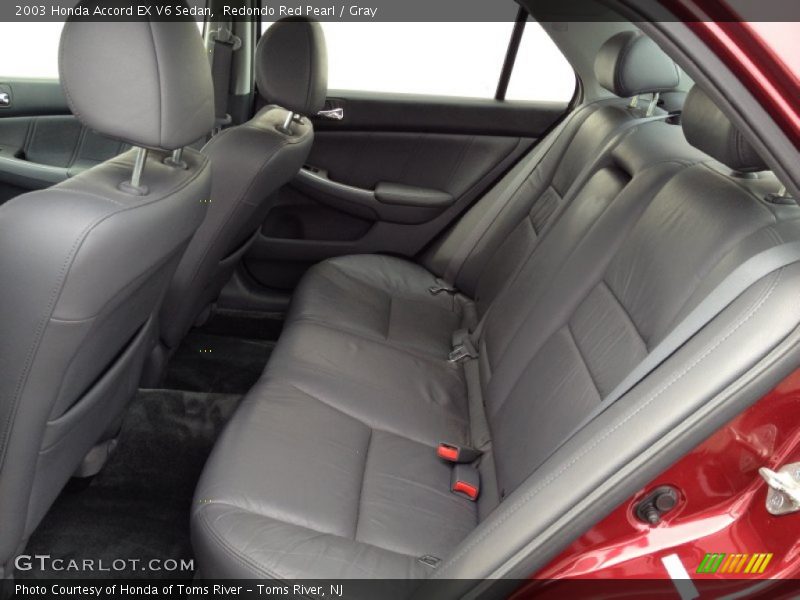 Redondo Red Pearl / Gray 2003 Honda Accord EX V6 Sedan