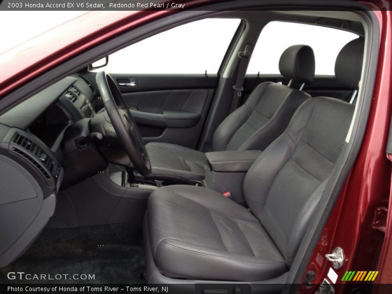 Redondo Red Pearl / Gray 2003 Honda Accord EX V6 Sedan