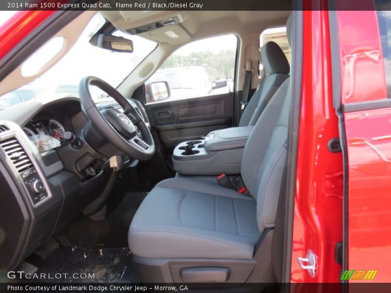 Flame Red / Black/Diesel Gray 2014 Ram 1500 Express Quad Cab