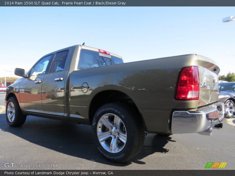 Prairie Pearl Coat / Black/Diesel Gray 2014 Ram 1500 SLT Quad Cab