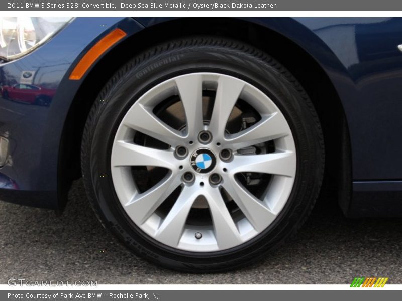 Deep Sea Blue Metallic / Oyster/Black Dakota Leather 2011 BMW 3 Series 328i Convertible