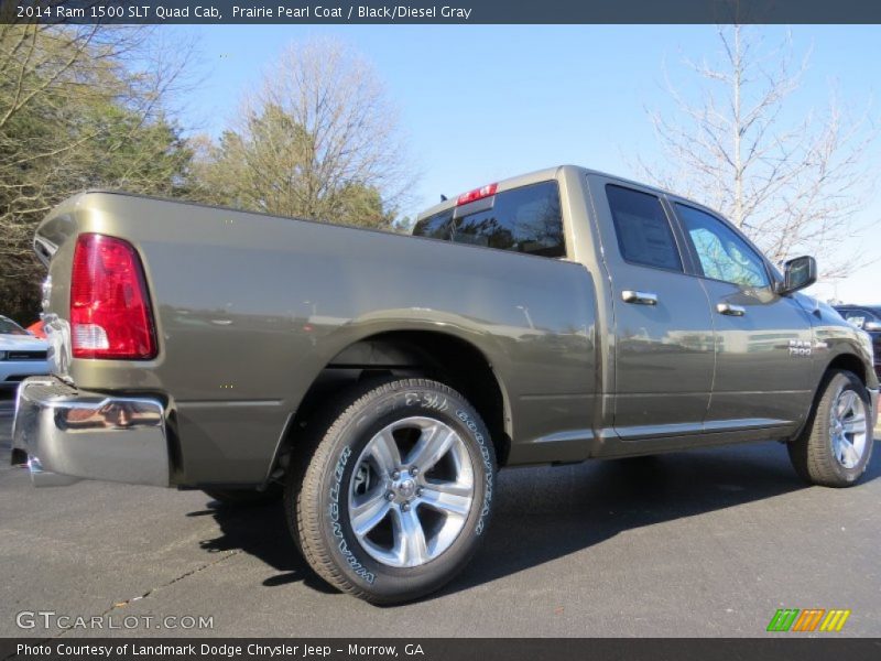Prairie Pearl Coat / Black/Diesel Gray 2014 Ram 1500 SLT Quad Cab