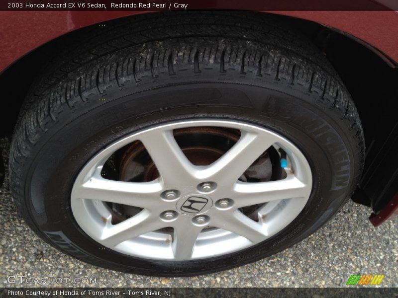Redondo Red Pearl / Gray 2003 Honda Accord EX V6 Sedan