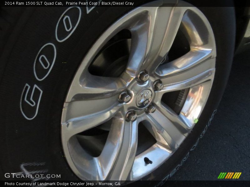 Prairie Pearl Coat / Black/Diesel Gray 2014 Ram 1500 SLT Quad Cab