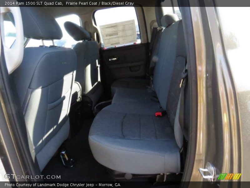 Prairie Pearl Coat / Black/Diesel Gray 2014 Ram 1500 SLT Quad Cab