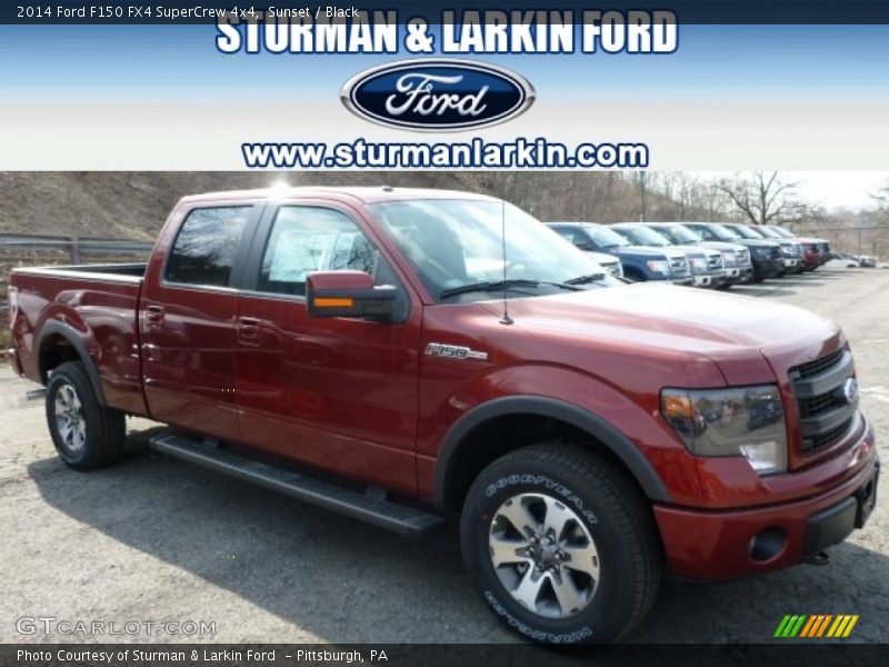 Sunset / Black 2014 Ford F150 FX4 SuperCrew 4x4