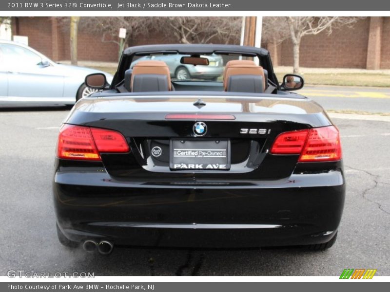 Jet Black / Saddle Brown Dakota Leather 2011 BMW 3 Series 328i Convertible