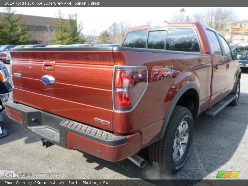 Sunset / Black 2014 Ford F150 FX4 SuperCrew 4x4