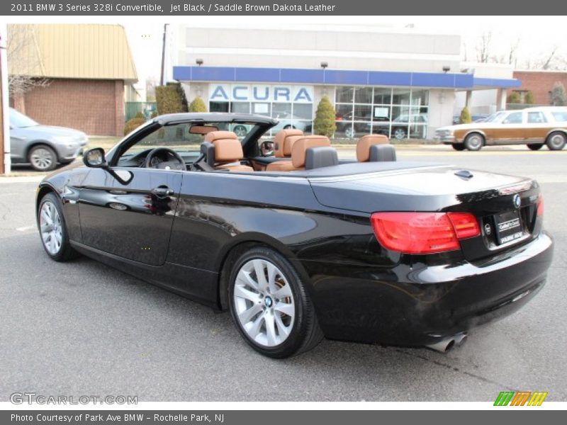 Jet Black / Saddle Brown Dakota Leather 2011 BMW 3 Series 328i Convertible
