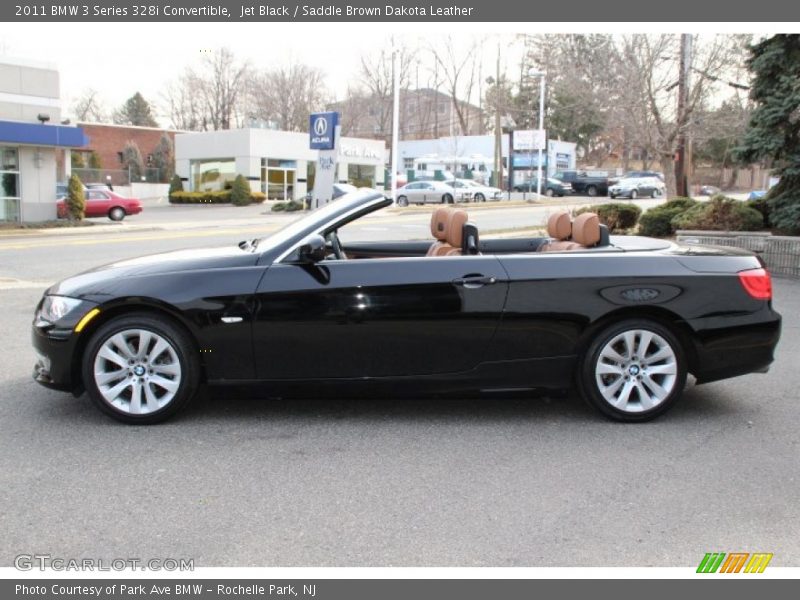 Jet Black / Saddle Brown Dakota Leather 2011 BMW 3 Series 328i Convertible