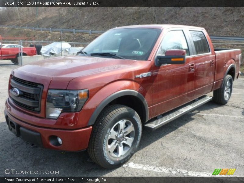 Sunset / Black 2014 Ford F150 FX4 SuperCrew 4x4