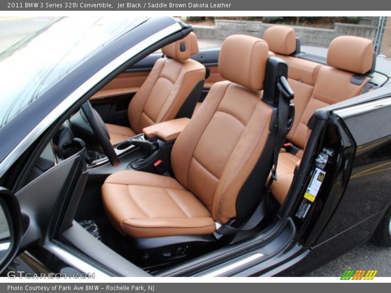 Jet Black / Saddle Brown Dakota Leather 2011 BMW 3 Series 328i Convertible