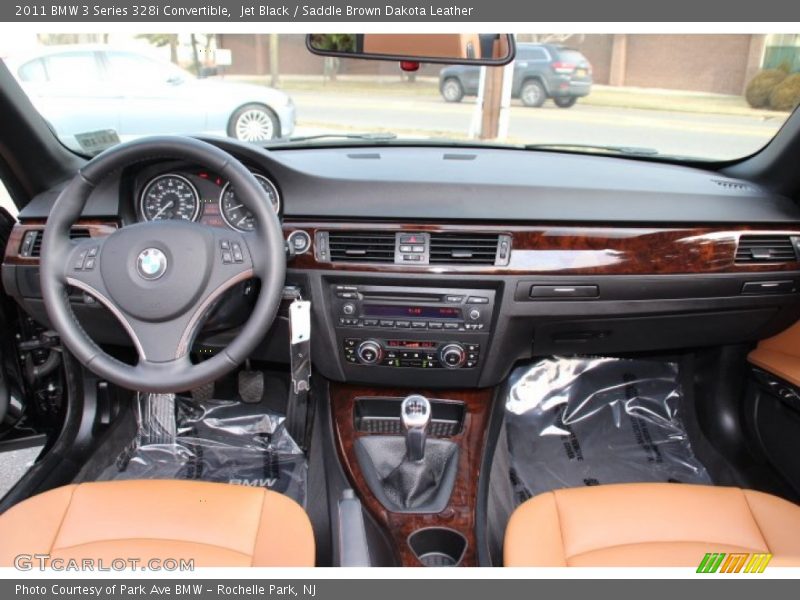 Jet Black / Saddle Brown Dakota Leather 2011 BMW 3 Series 328i Convertible