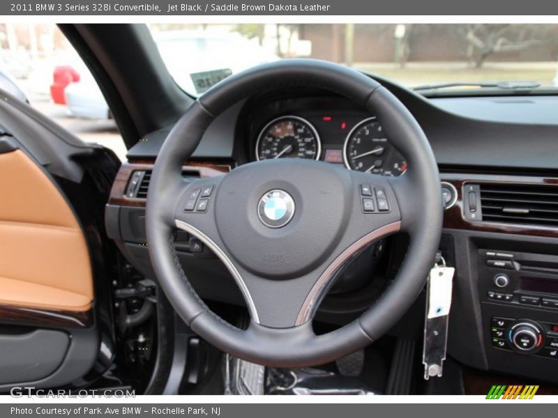 Jet Black / Saddle Brown Dakota Leather 2011 BMW 3 Series 328i Convertible