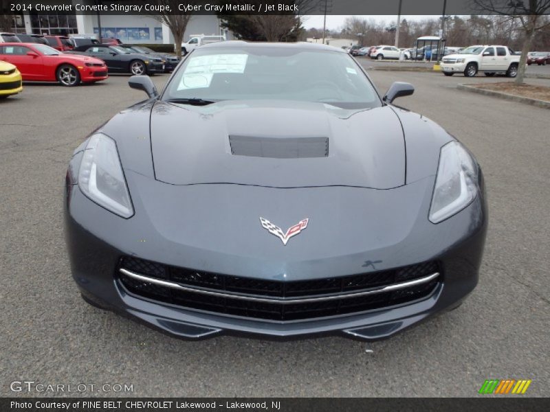 Cyber Gray Metallic / Jet Black 2014 Chevrolet Corvette Stingray Coupe