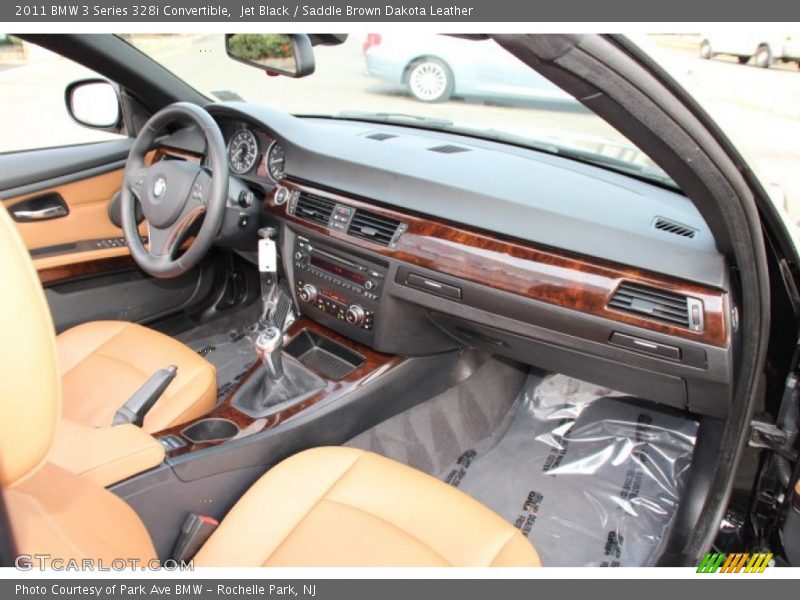 Jet Black / Saddle Brown Dakota Leather 2011 BMW 3 Series 328i Convertible