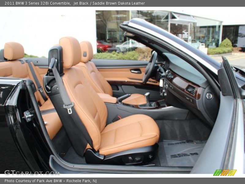 Jet Black / Saddle Brown Dakota Leather 2011 BMW 3 Series 328i Convertible