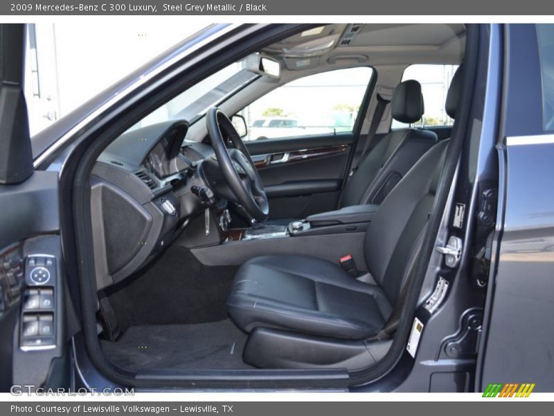 Steel Grey Metallic / Black 2009 Mercedes-Benz C 300 Luxury