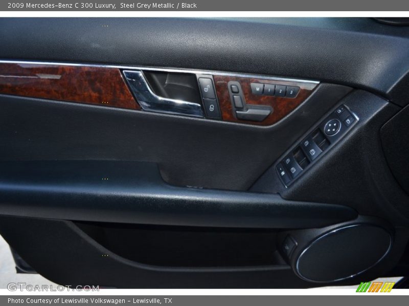 Steel Grey Metallic / Black 2009 Mercedes-Benz C 300 Luxury