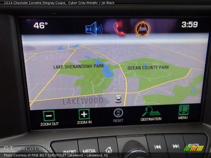 Navigation of 2014 Corvette Stingray Coupe