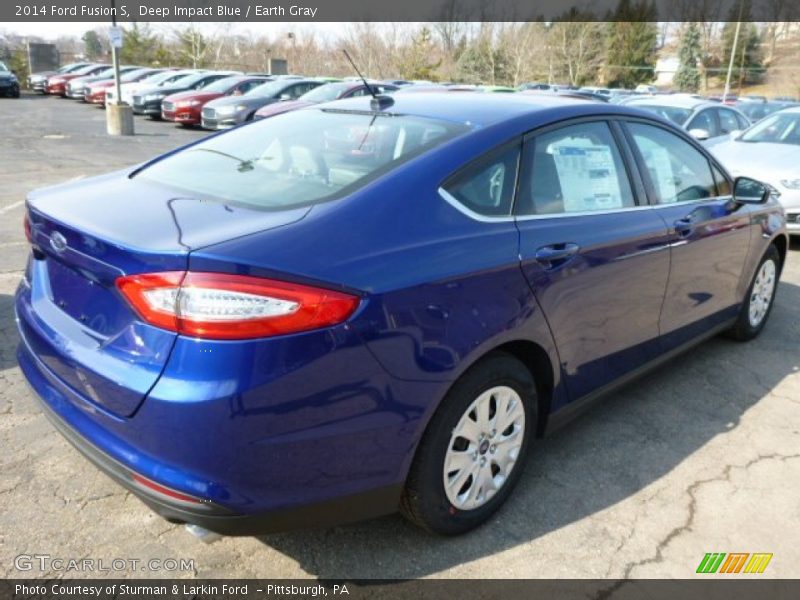 Deep Impact Blue / Earth Gray 2014 Ford Fusion S