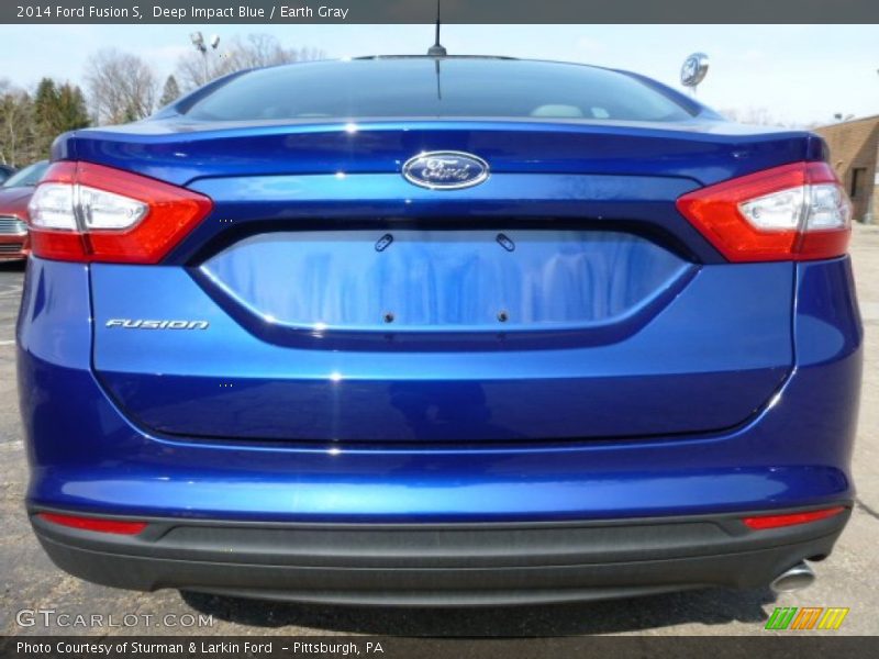 Deep Impact Blue / Earth Gray 2014 Ford Fusion S