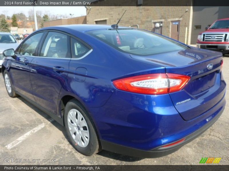 Deep Impact Blue / Earth Gray 2014 Ford Fusion S